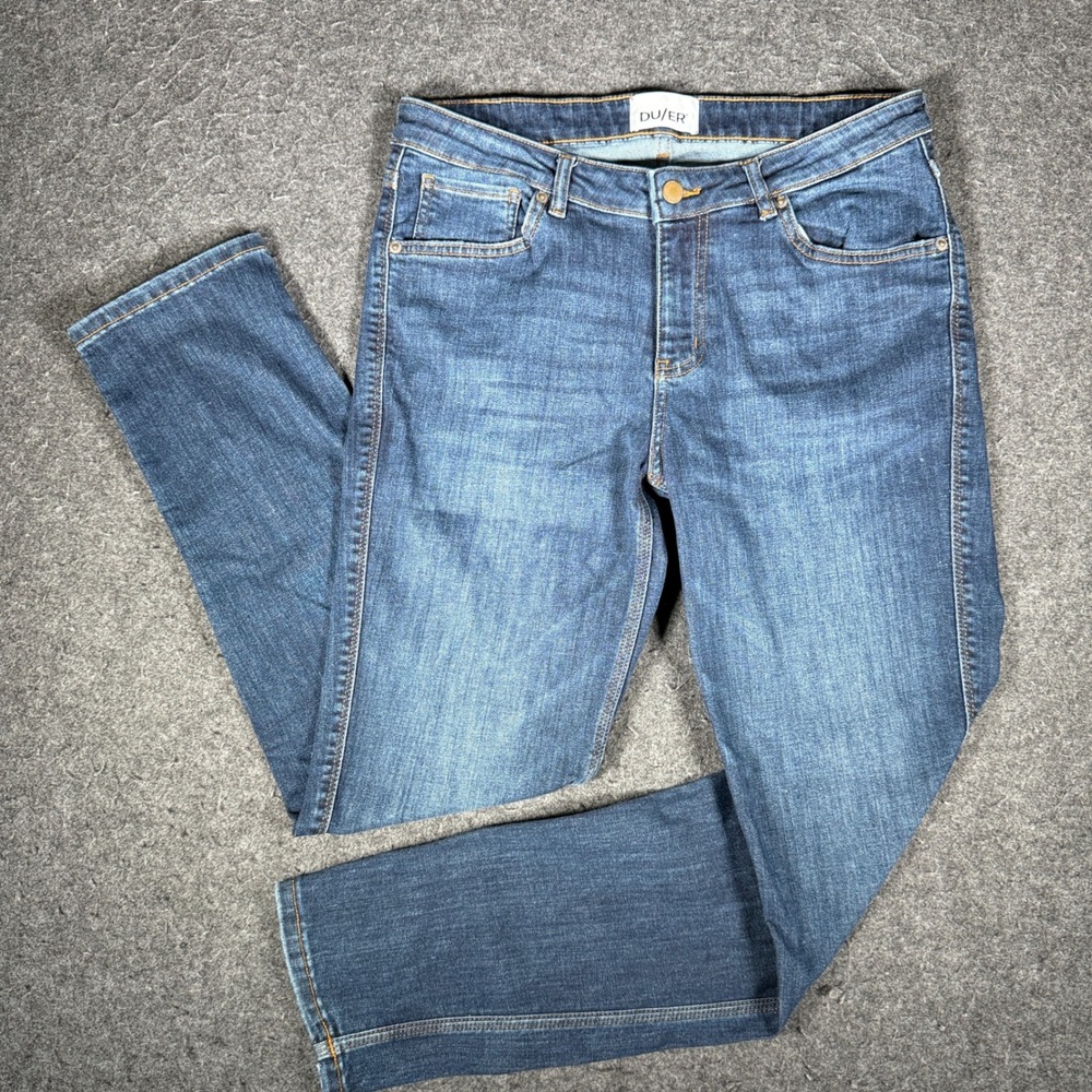 DU/ER Performance Denim Medium Wash Straight Leg Jeans 29x30 WFLR4012
